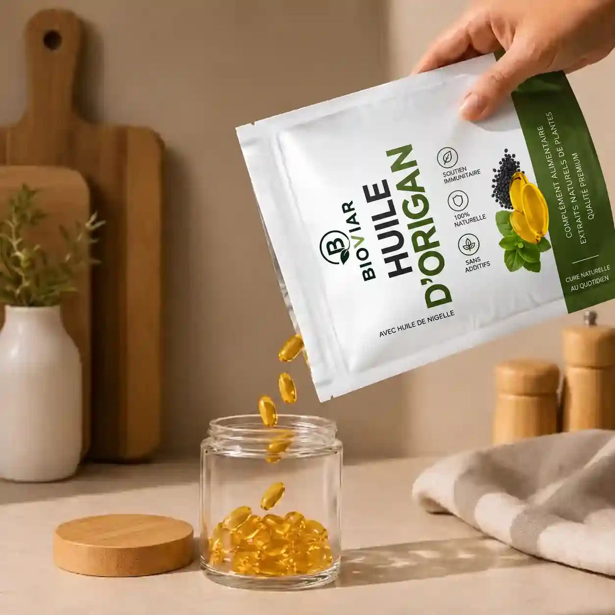 BIOVIAR® — Huile d’Origan & Nigelle Titrée au Carvacrol